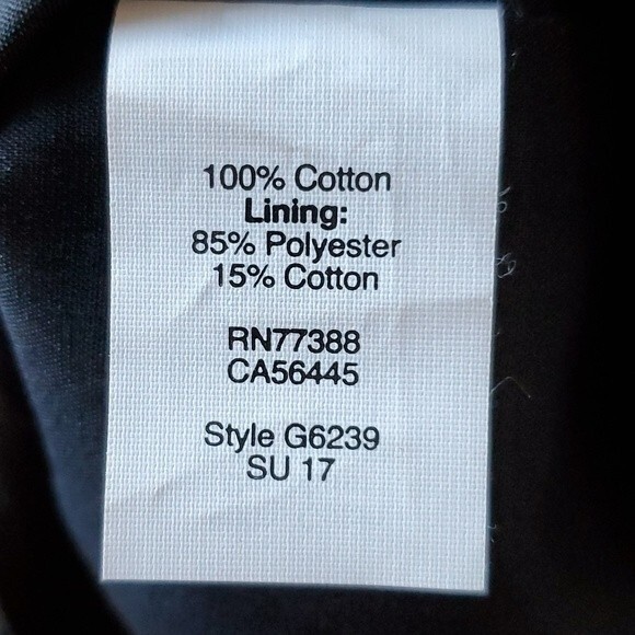 J. CREW 100% COTTON EYELET "FLUTTER SLEEVE" BLACK SHORT SLEEVE DRESS SZ 6 - Picture 7 of 10